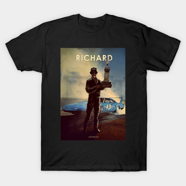 Richard Petty - Plymouth Superbird- Car Legends T-Shirt by Great-Peoples